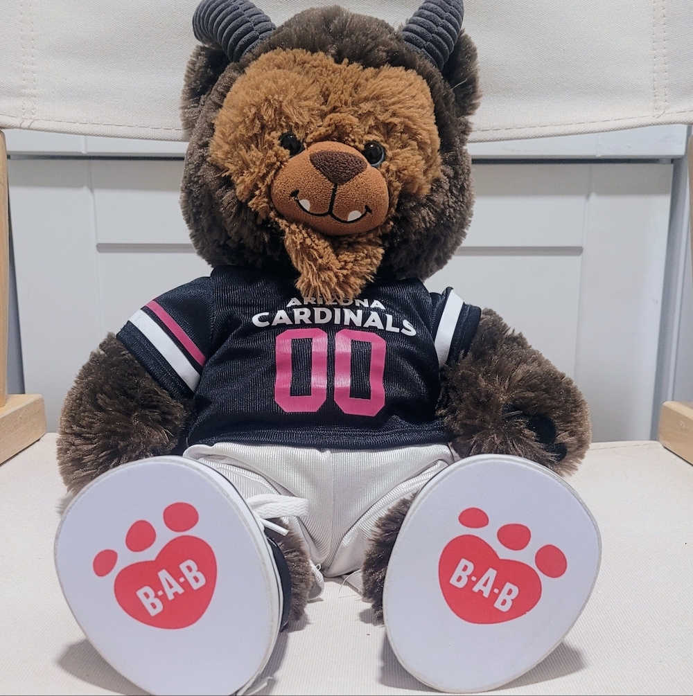 Source Unknown Brown Plush Buffalo with Black & Pink Jersey (GB)